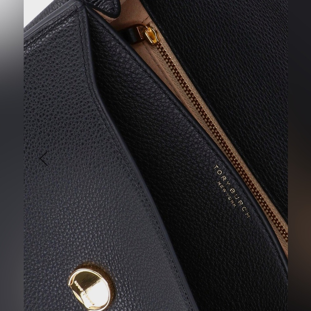 Authentic TORY BURCH Leather Double T magnetic flap shoulder/Crosby convertible - Picture 9 of 16